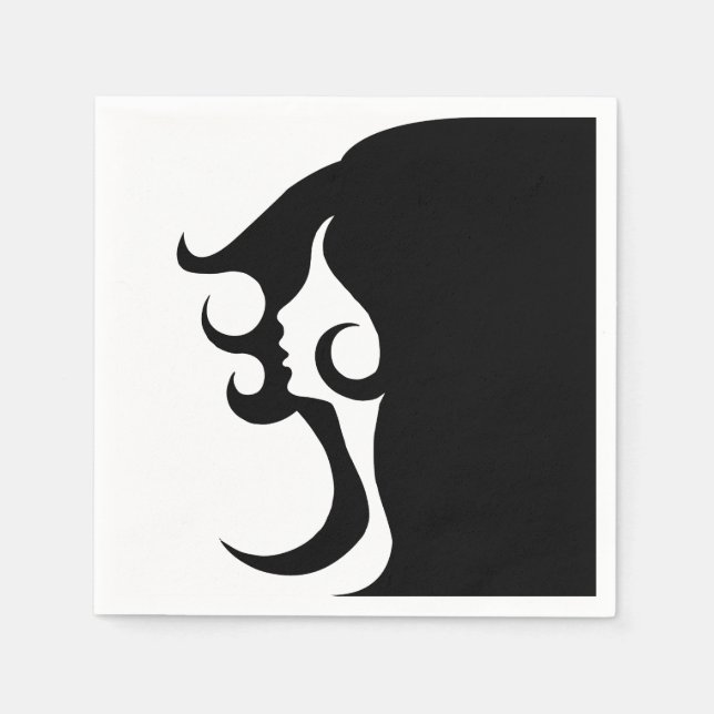 Deco Mod Woman Napkin (Front)