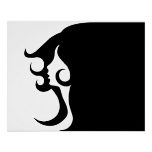 Deco Mod Woman Poster