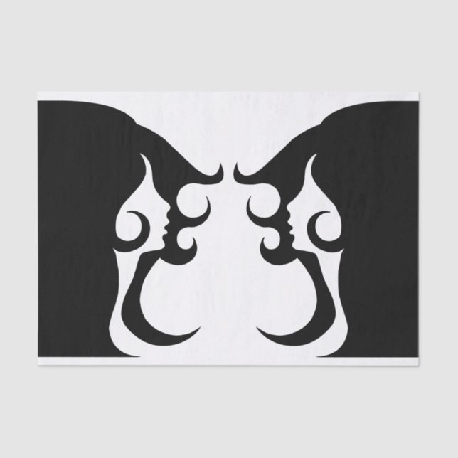 Deco Mod Woman Tissue Paper (Front)