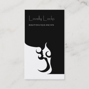 Deco Modern Hair Stylist Business Card