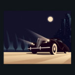 Deco Nights Poster<br><div class="desc">Hurtling into the inky blackness... </div>