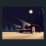 Deco Nights Poster<br><div class="desc">Hurtling into the inky blackness... </div>