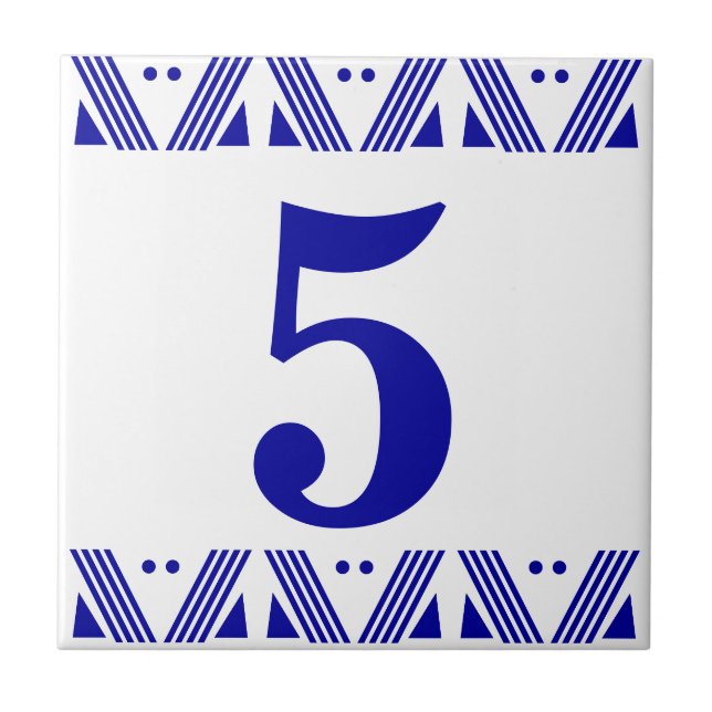 Deco Number Tile (Front)