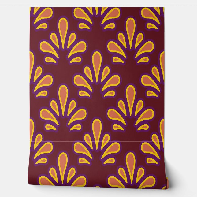 Deco Ploomf Yellow Wallpaper (Unrolling)