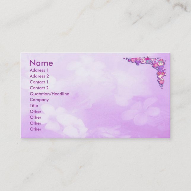 Deco Profile Card (Front)
