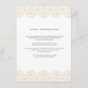 Deco Seigaiha Wedding Insert Card