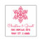 Deco Snowflake Couple Return Address
