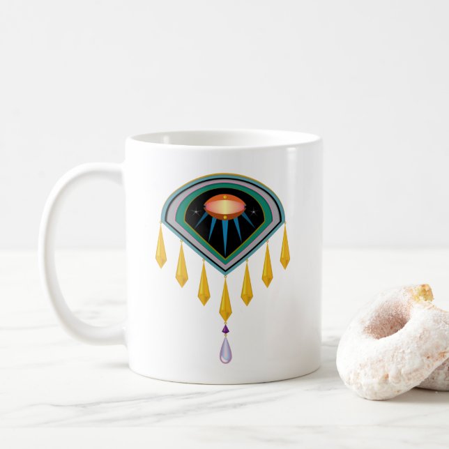 Deco Space Egg Classic Mug 11oz. (With Donut)