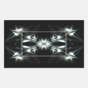 Deco Star Rectangular Sticker