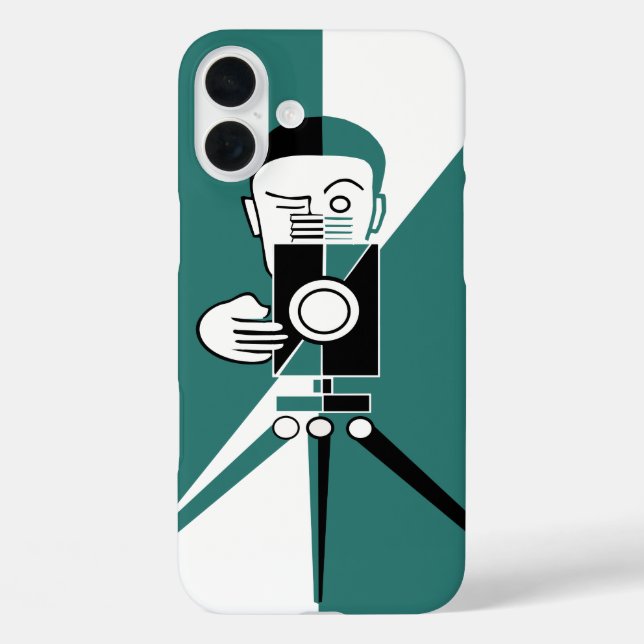 Deco style  photographer and camera Case-Mate iPhone case (Back)