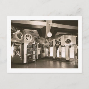 Deco Theatre Lobby Vintage Postcard