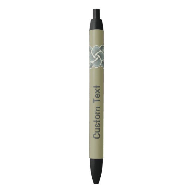 Deco tile 2 blue ink pen (Front Vertical)