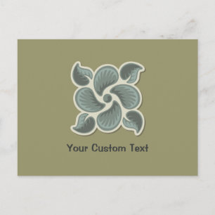 Deco tile 2 postcard