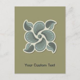 Deco tile 2 postcard