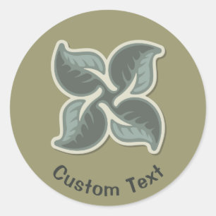 Deco Tile 3 Classic Round Sticker