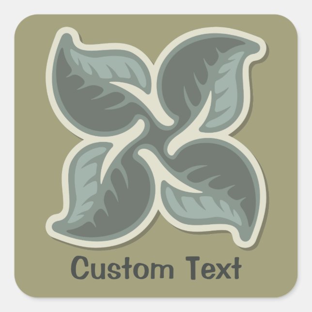 Deco Tile 3 Square Sticker (Front)