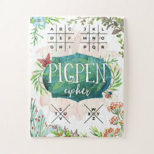 Decode Your Message with the Pigpen Cipher Jigsaw Puzzle