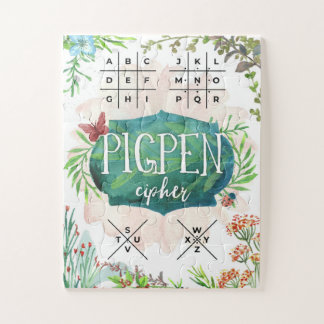 Decode Your Message with the Pigpen Cipher Jigsaw Puzzle