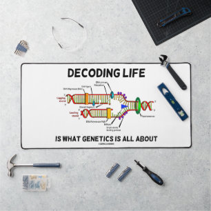 Decoding Life Is What Genetics Is All About DNA Desk Mat
