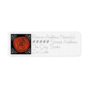 Decofied Roses  (Return Address) Return Address Label