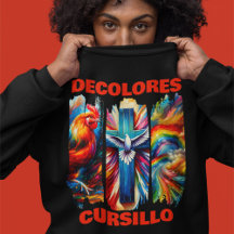 DeColores Cursillo Brush Stroke Rooster Cross Dove