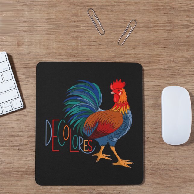 DeColores Cursillo Colorful Rooster Mouse Pad (Creator Uploaded)