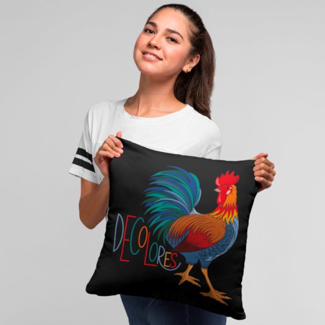 DeColores Cursillo Colourful Rooster Cushion (Creator Uploaded)