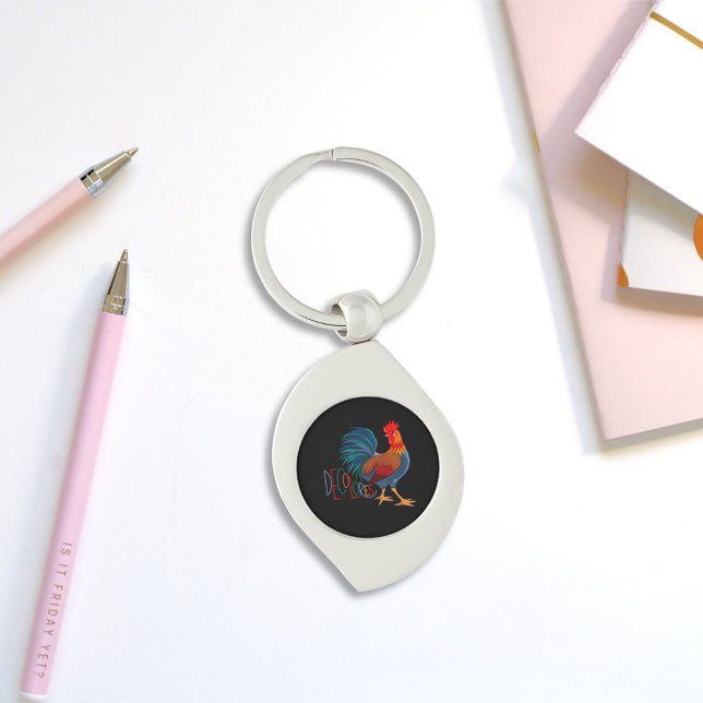 DeColores Cursillo Colourful Rooster Key Ring (Creator Uploaded)