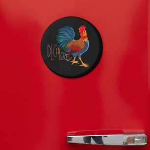 DeColores Cursillo Colourful Rooster Magnet