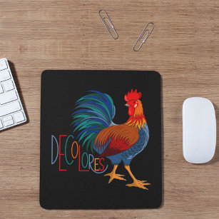 DeColores Cursillo Colourful Rooster Mouse Pad