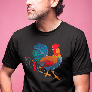 DeColores Cursillo Colourful Rooster T-Shirt