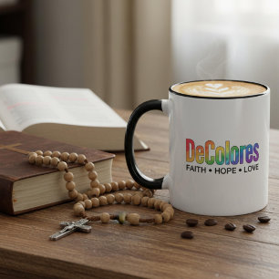 DeColores Cursillo Rainbow Faith Hope Love Mug