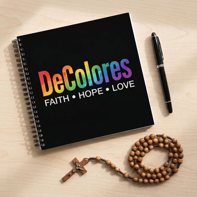 DeColores Cursillo Rainbow Faith Hope Love Notebook (Creator Uploaded)