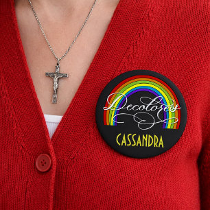DeColores Cursillo Rainbow Faith Religion 10 Cm Round Badge