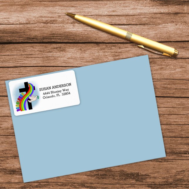 DeColores Cursillo Rainbow With Cross and Peace Do Label (Creator Uploaded)