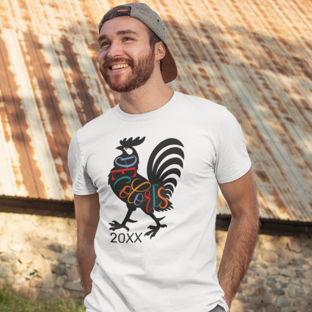 DeColores Cursillo Rooster Black Silhouette  T-Shirt (Creator Uploaded)