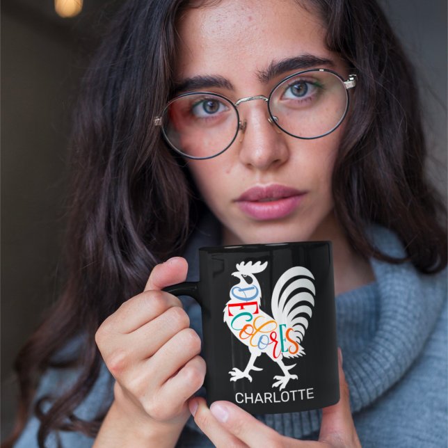 DeColores Cursillo Rooster White Silhouette  Coffee Mug (Creator Uploaded)