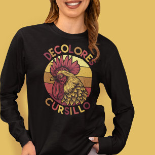 DeColores Cursillo Rooster with Distressed Sunset T-Shirt