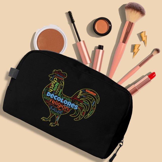 DeColores Cursillo Rooster Word Cloud  Dopp Kit (Creator Uploaded)