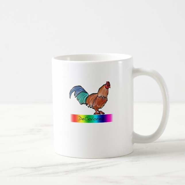 DeColores Rooster Coffee Mug (Right)