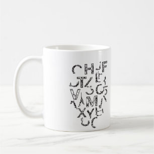 Deconstructed Alphabet Coffee Mug