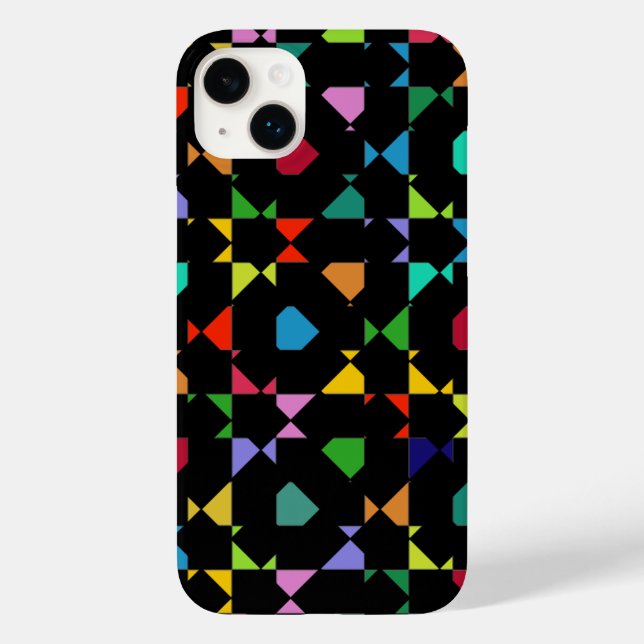 Deconstructed Chequered Colour Pattern Case-Mate iPhone Case (Back)