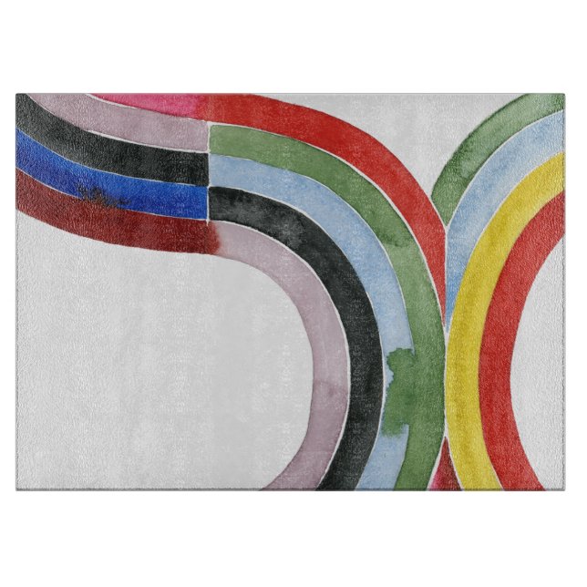 Deconstructed Rainbow - Horizontal Cutting Board (Front)