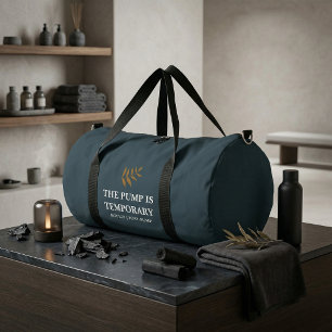 Deconstructed & Recovering Charcoal   Dark Minimal Duffle Bag