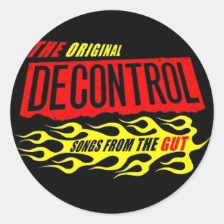 Decontrol Round Sticker