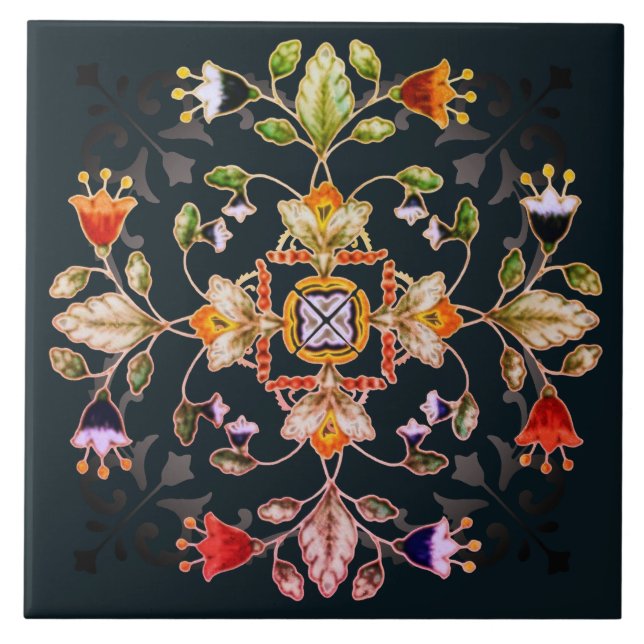 Décor Ceramic Tile - Fiori (Front)