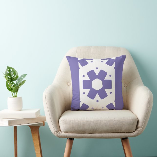 Decor Purple Minimal Flower Cushion (Chair)