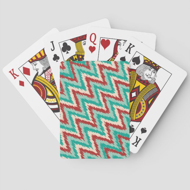 Decor Stripes Bicycle Poker Deck - Customised (Back)