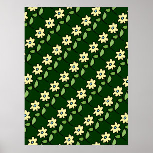 décor walls flower patterning poster