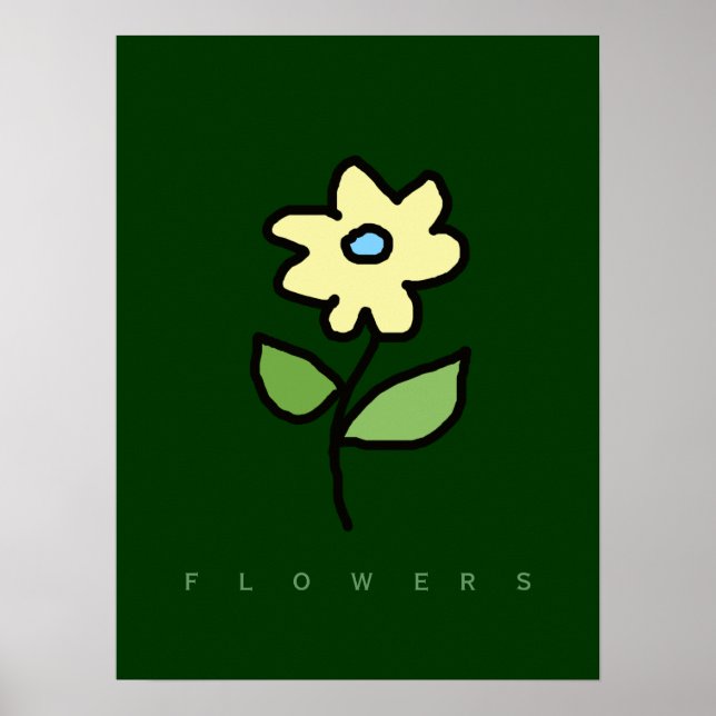 décor walls with flowers poster (Front)